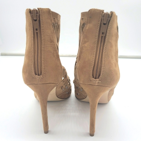 ALDO Caged Brown Ankle Bootie Heels Sz 9.5 - Picture 6 of 11